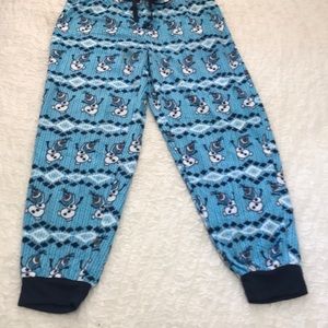 NEW Disney Frozen Sleepwear Cuffed Sleep Pant Size M (8-10)